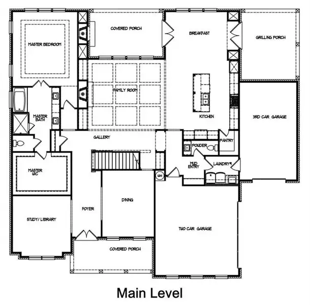 2D floor plan layout of this home in , Buford, GA (Image 5).