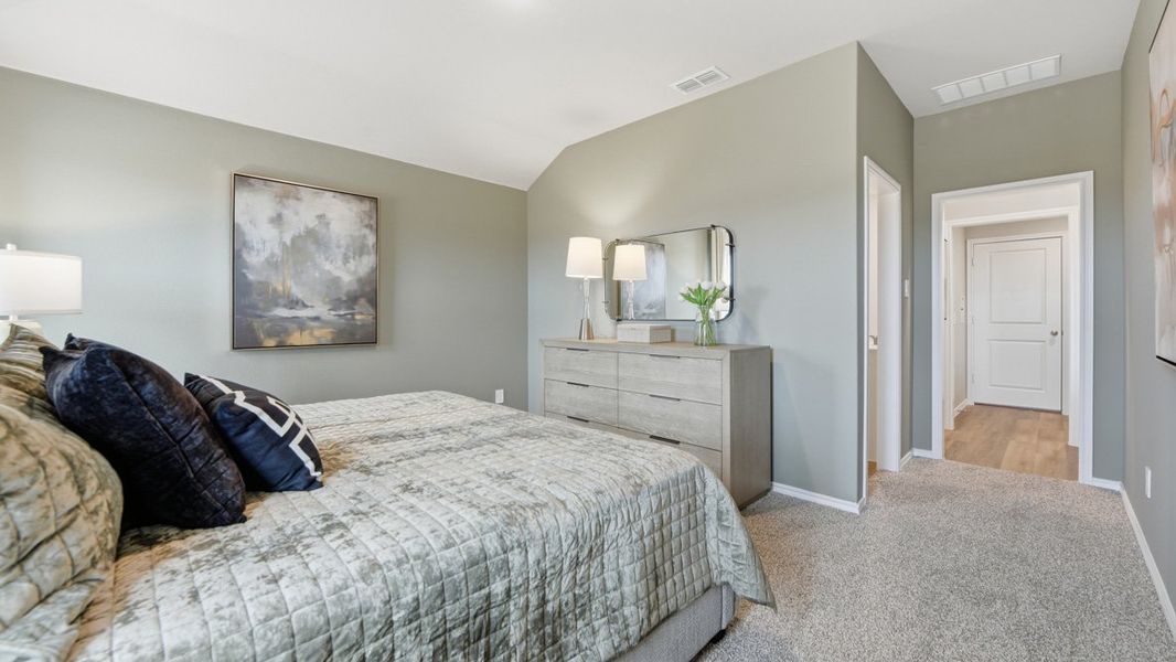 Representative furnished interior of a home built from the Bellvue by D.R. Horton in Dry Creek, Bridgeport (Image 20).