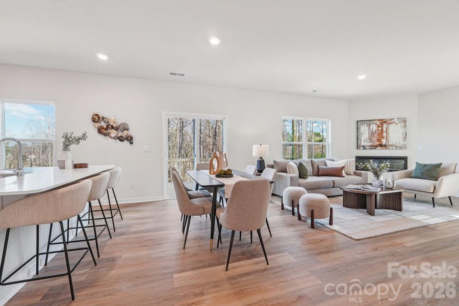 Furnished interior view inside a new home in Lakeshore at Windstone, Mooresville (Image 12).