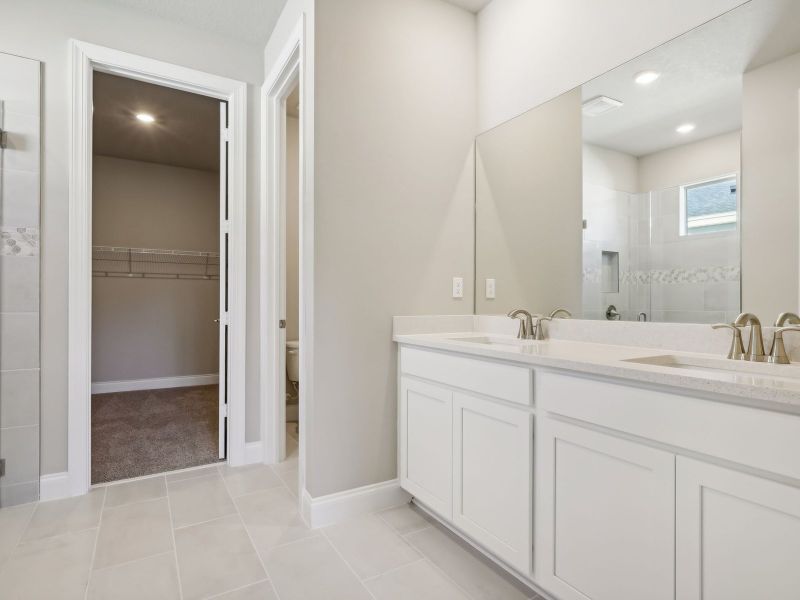 Primary Bath in the Emilia floorplan at 8993 Dahlia Circle