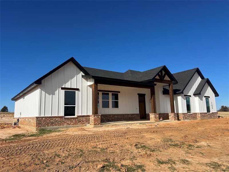 In-progress construction of a new home in Zion Valley, Springtown, TX (Image 3).