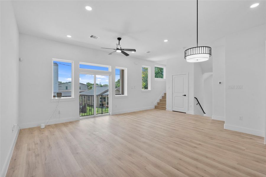 Bright open concept living area enhanced by soaring ceilings, expansive windows and effortless indoor-outdoor flow Bright open concept living area enhanced by soaring ceilings, expansive windows and effortless indoor-outdoor flow