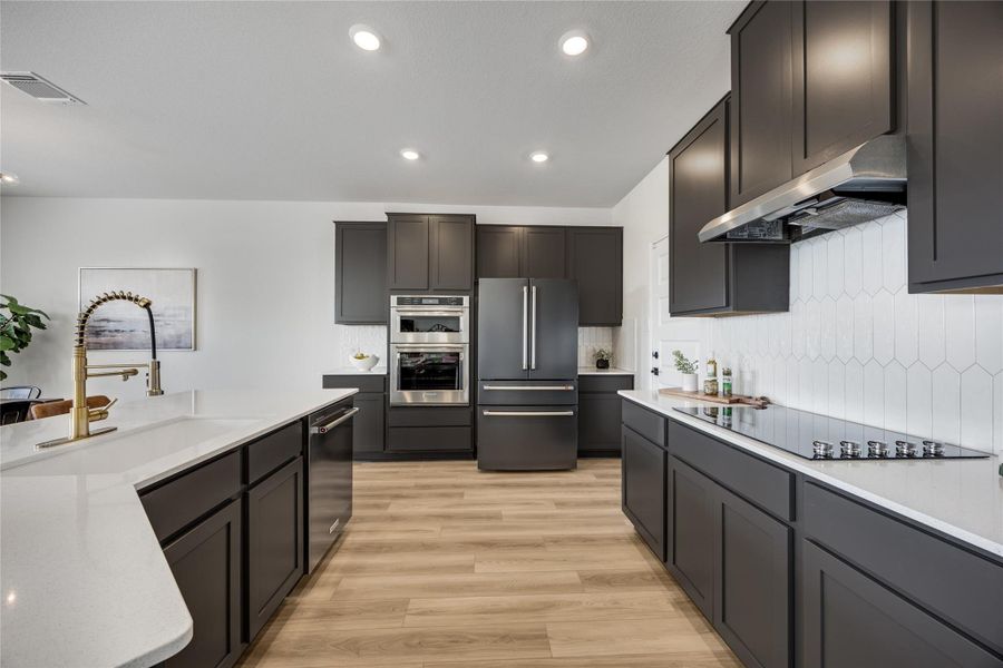 Furnished interior view inside a new home in Retreat at San Gabriel, Georgetown (Image 11).