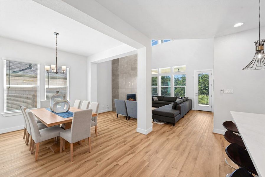 Furnished interior view inside a new home in Santa Rita Ranch, Georgetown (Image 17).