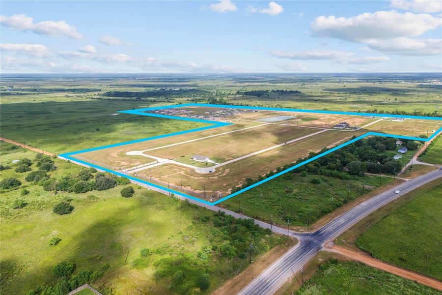 Quiet country living. Spacious homesites.