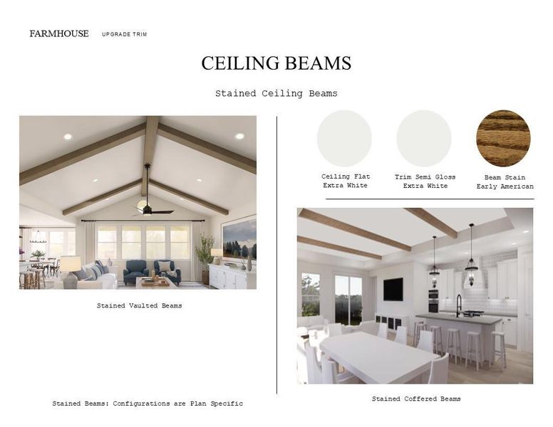 Farmhouse Look Palette 6: Trim Selection Sheet (*Artist rendering used for illustration purposes only.)