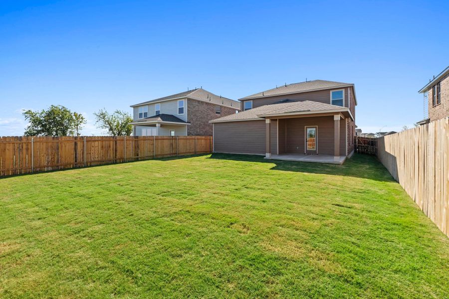 Exterior details and patio area of a home in Salerno - Heritage Collection, Round Rock (Image 20). Exterior details and patio area of a home in Salerno - Heritage Collection, Round Rock (Image 20).