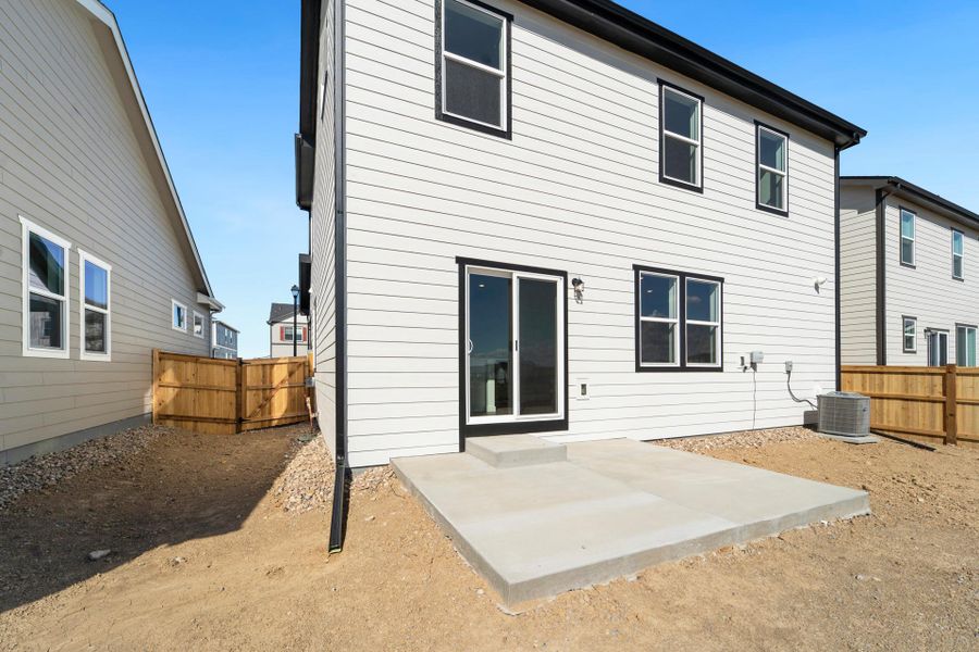 Exterior details and patio area of a home in Granary, Johnstown (Image 3). Exterior details and patio area of a home in Granary, Johnstown (Image 3).