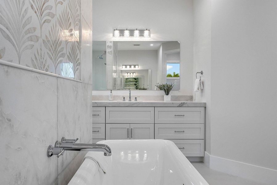 Furnished interior view inside a new home in , Delray Beach (Image 17).