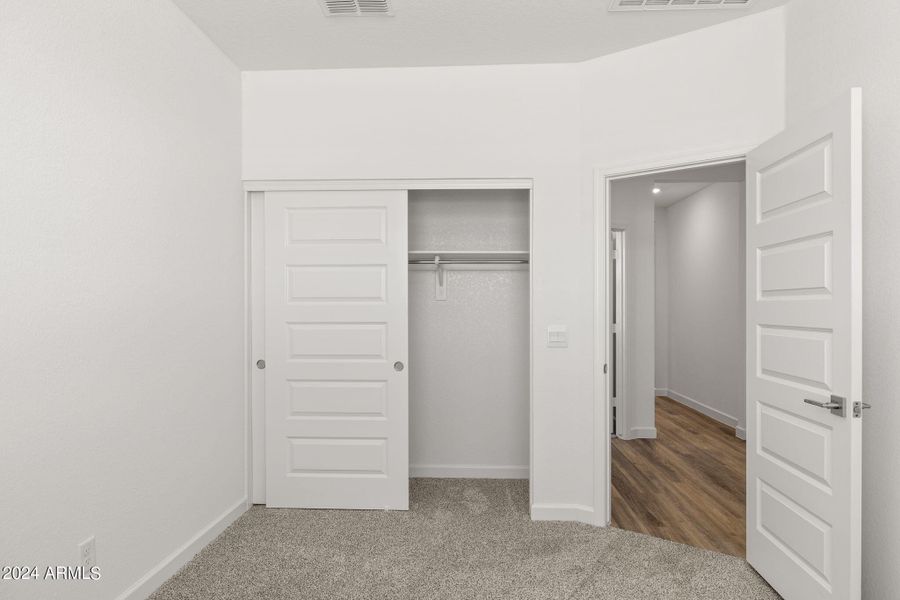 Dove bedroom to hallway