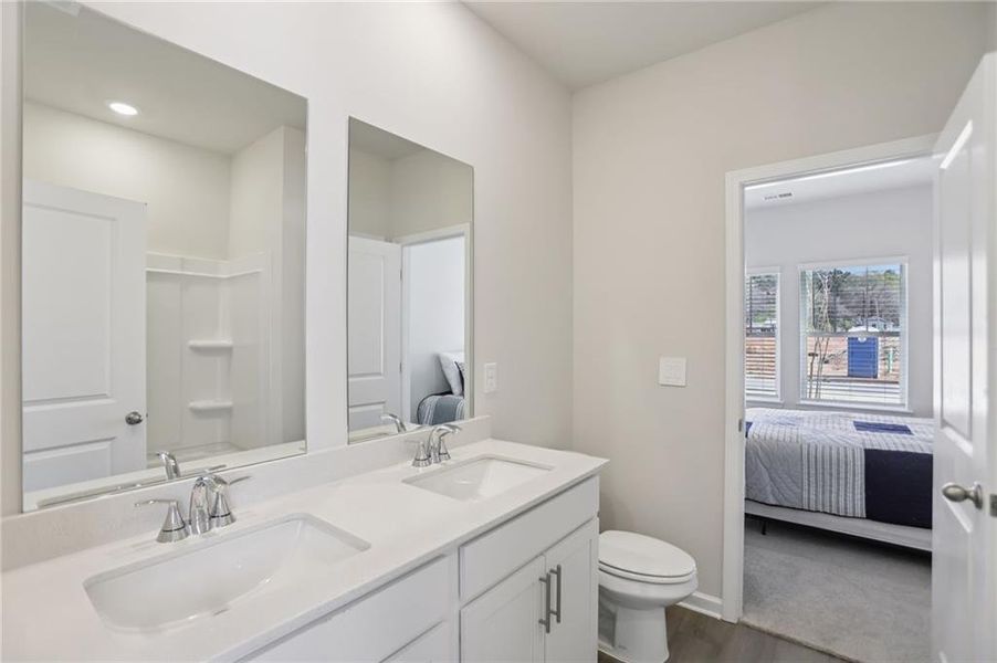 Furnished interior view inside a new home in Westmont Preserve, Powder Springs (Image 29).