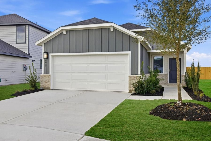 Representative exterior photo of a completed home built from the Colson by Taylor Morrison in Hockley Meadows, Hockley, TX (Image 19). Representative exterior photo of a completed home built from the Colson by Taylor Morrison in Hockley Meadows, Hockley, TX (Image 19).