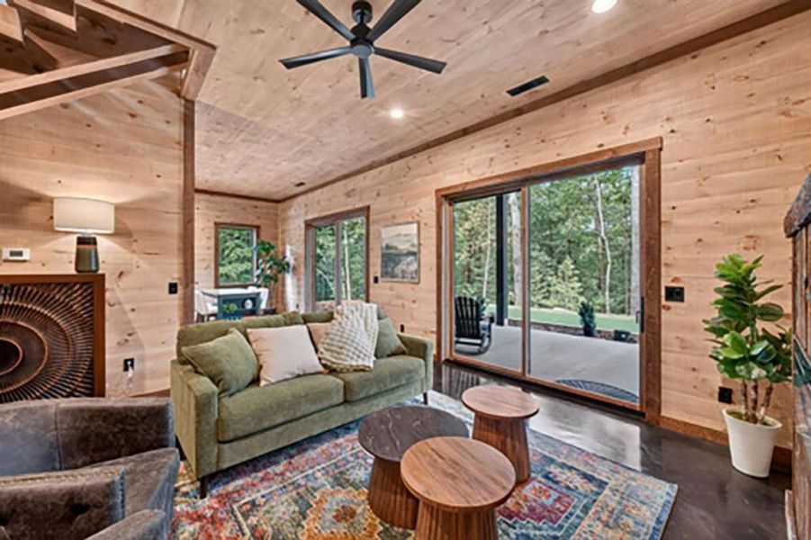Furnished interior view inside a new home in , Blue Ridge (Image 29).