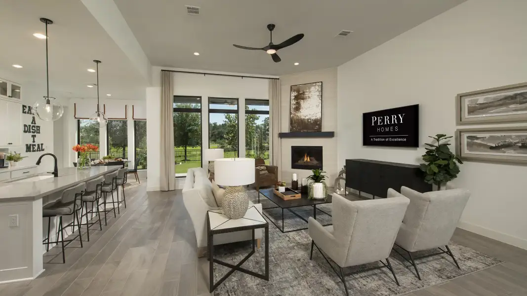 Furnished interior view inside a new home in Ramble, Celina (Image 10).