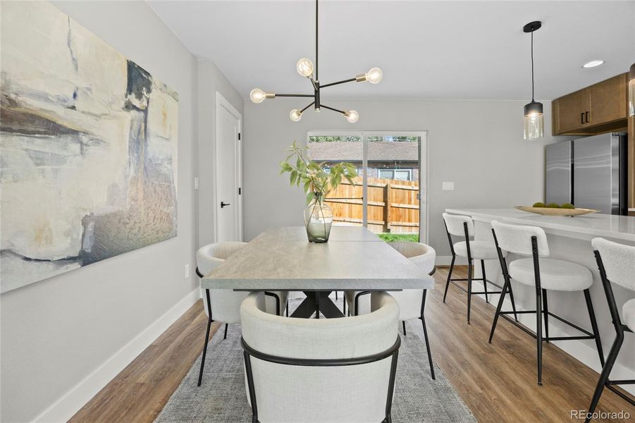 Furnished interior view inside a new home in , Denver (Image 39).