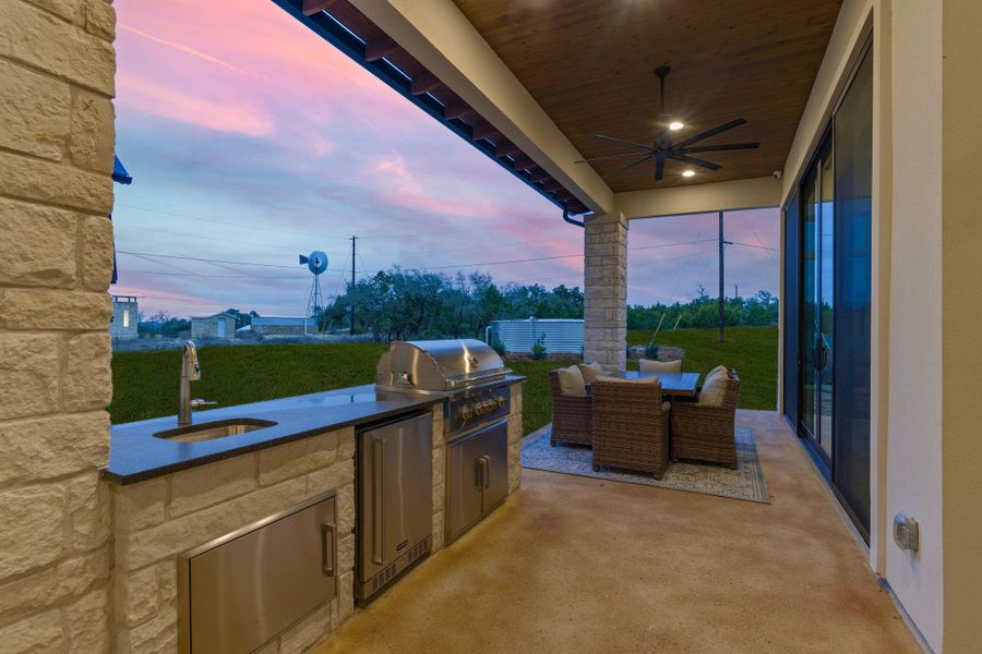 Exterior details and patio area of a home in , Johnson City (Image 21).