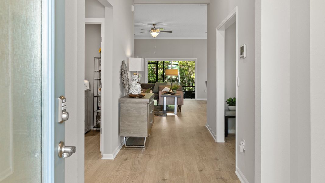 Representative furnished interior of a home built from the Dalton by D.R. Horton in American Village, Palm Coast (Image 6).