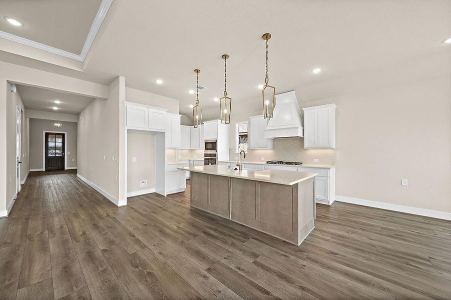 Representative furnished interior of a home built from the Daisy by Caldwell Homes in The Highlands, Porter (Image 6). Representative furnished interior of a home built from the Daisy by Caldwell Homes in The Highlands, Porter (Image 6).