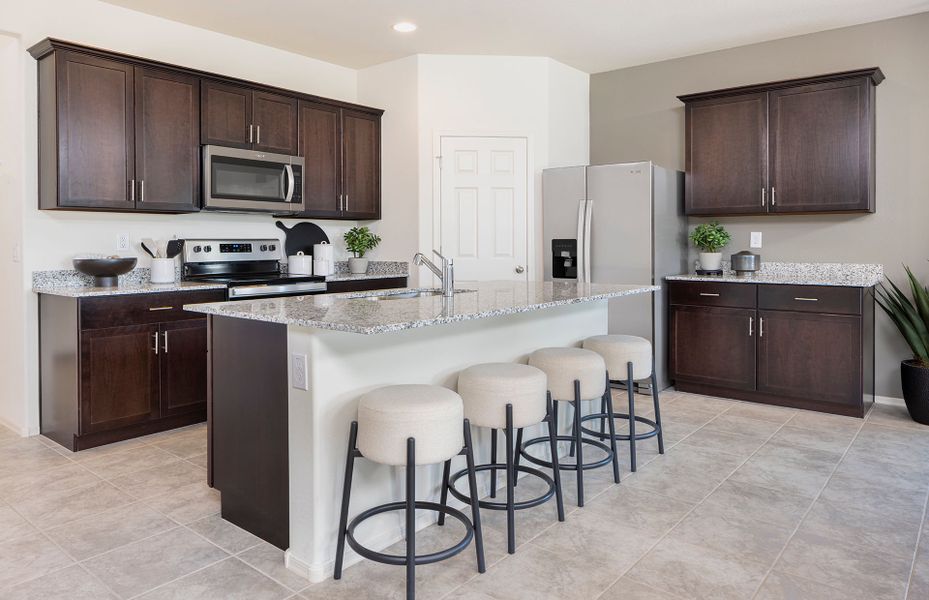 Representative furnished interior of a home built from the Lantana by Pulte Homes in Festival Foothills, Buckeye (Image 10).