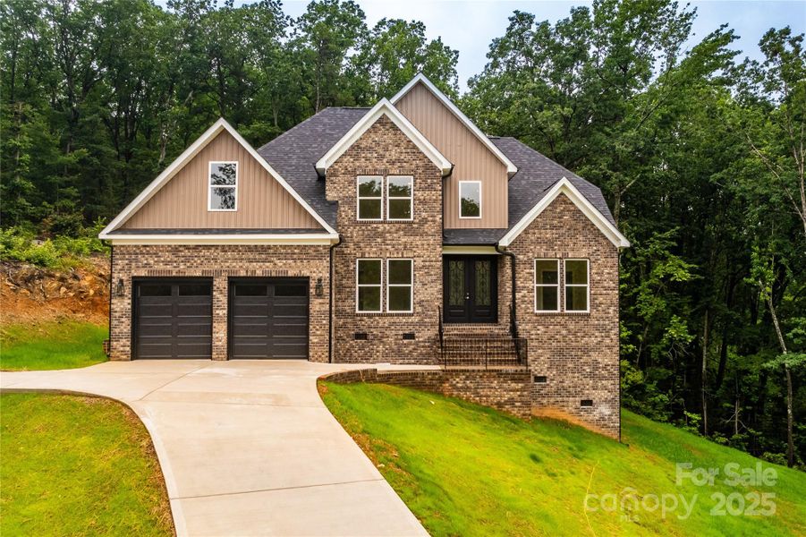 Front exterior of a new home in , Dallas, NC, highlighting curb appeal (Image 21). Front exterior of a new home in , Dallas, NC, highlighting curb appeal (Image 21).