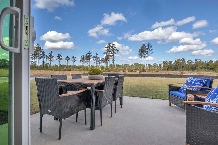 Exterior details and patio area of a home in Riverside Ridge, Lawrenceville (Image 4).