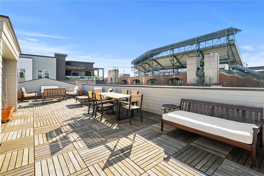 Exterior details and patio area of a home in , Atlanta (Image 24).