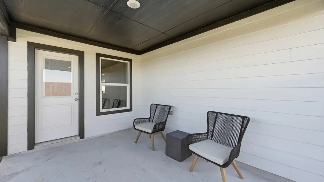 Exterior details and patio area of a home in Lonestar at Liberty Trails, Fort Worth (Image 2).
