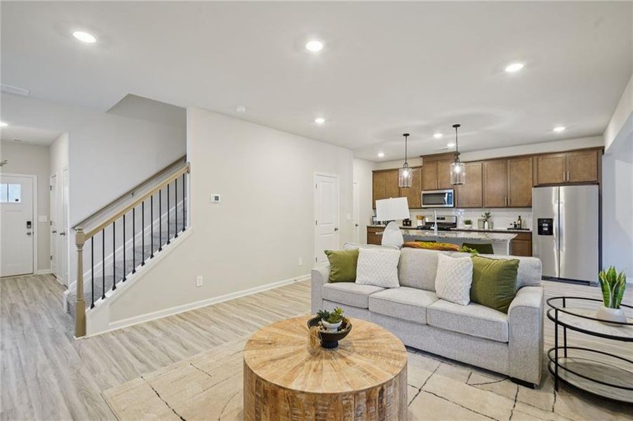 Furnished interior view inside a new home in Avalon - Reserve Series, Conyers (Image 9).