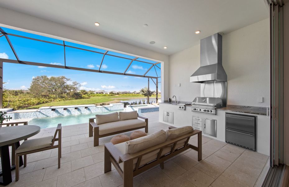 Image 37 representing the Layton Grande by DiVosta in BeachWalk by Manasota Key, Englewood, FL.