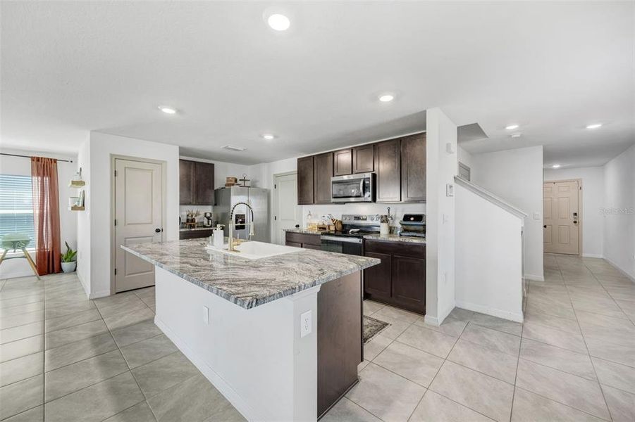 Furnished interior view inside a new home in Harvest Ridge, Zephyrhills (Image 7).