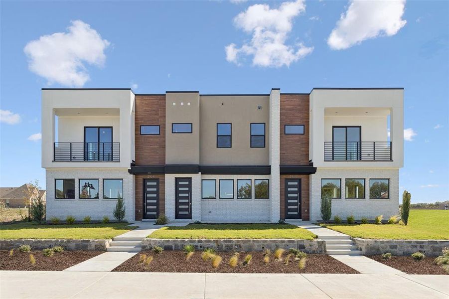 Front exterior of a new home in , Sherman, TX, highlighting curb appeal (Image 2). Front exterior of a new home in , Sherman, TX, highlighting curb appeal (Image 2).