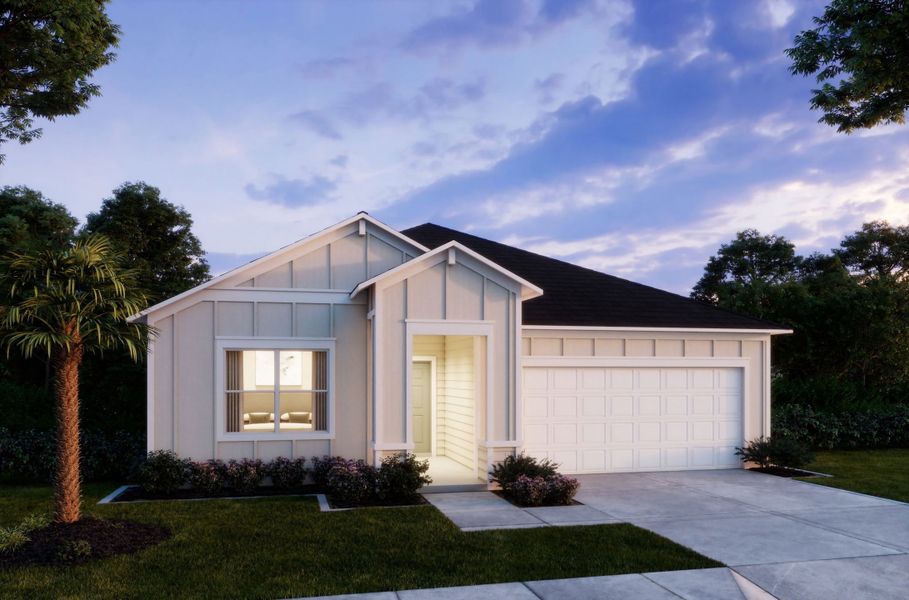 Representative exterior photo of a completed home built from the Miramar by Maronda Homes in Seminole Bend, Pensacola, FL (Image 5). Representative exterior photo of a completed home built from the Miramar by Maronda Homes in Seminole Bend, Pensacola, FL (Image 5).