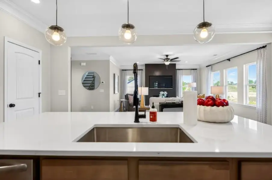 Furnished interior view inside a new home in Allen Manor, Hoschton (Image 8).