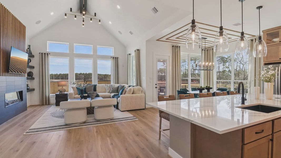 Representative furnished interior of a home built from the Marbella by Chesmar Homes in Audubon, Magnolia (Image 15).