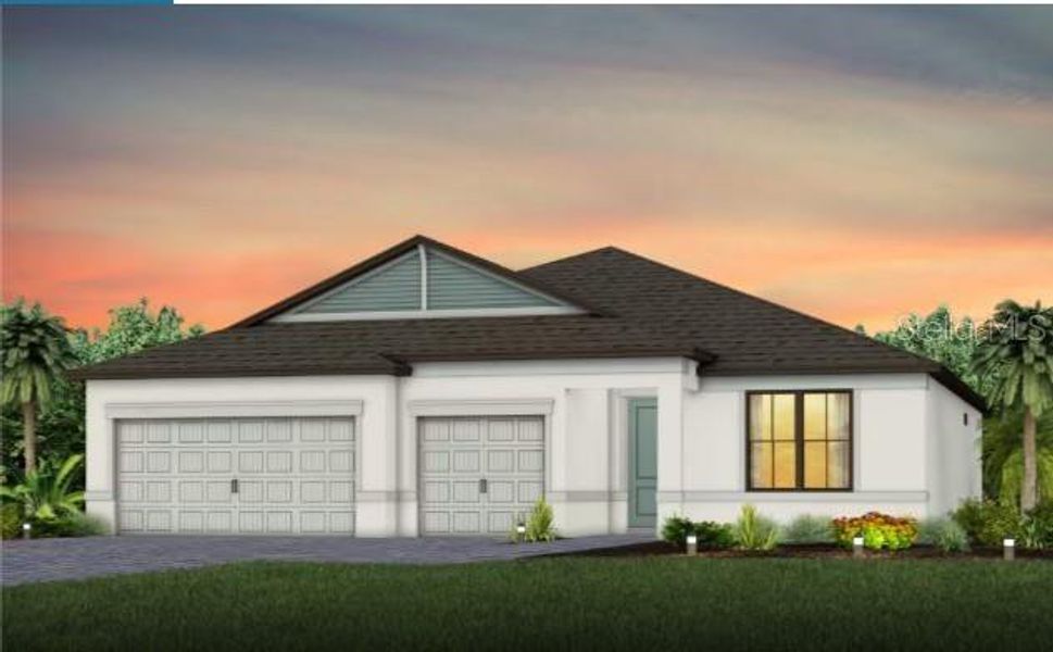 Front exterior of a new home in , Bradenton, FL, highlighting curb appeal (Image 1). Front exterior of a new home in , Bradenton, FL, highlighting curb appeal (Image 1).