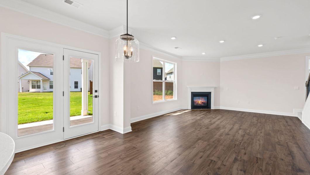 Representative unfurnished interior of a home built from the VERWOOD by D.R. Horton in Adams Glen, Greenville (Image 19).