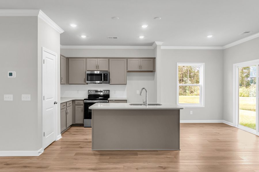 Furnished interior view inside a new home in Central Creek, Goose Creek (Image 7).