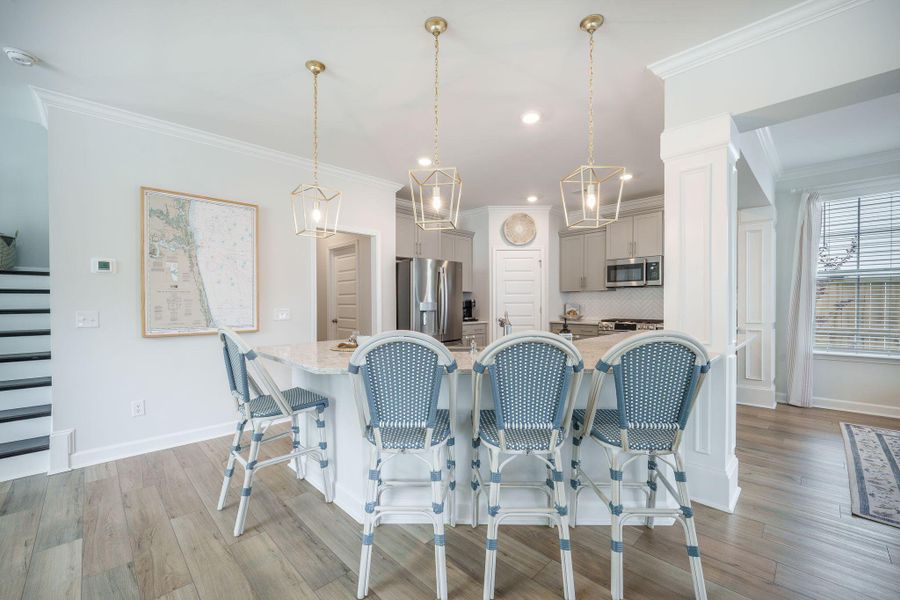 Furnished interior view inside a new home in Cordgrass Landing, Johns Island (Image 33).