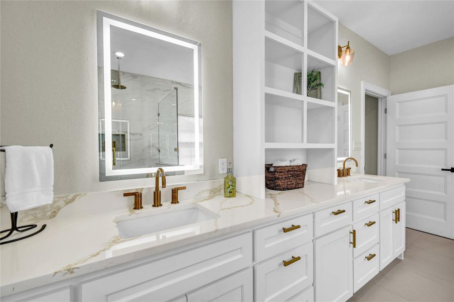 Primary bathroom vanity Primary bathroom vanity