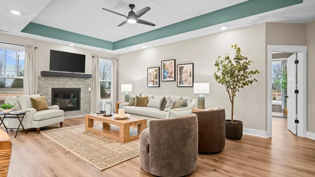 Furnished interior view inside a new home in Walnut Ridge, Inman (Image 3).