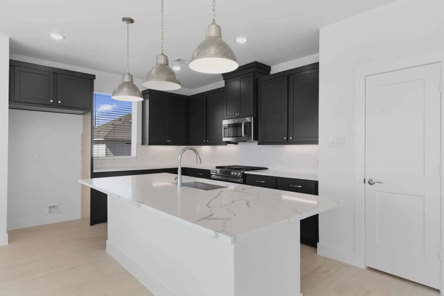 Representative furnished interior of a home built from the Oakdale by Chesmar Homes in Bridgeland, Elgin (Image 9).