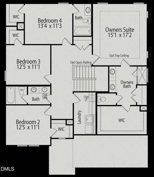 2D floor plan layout of this home in Montrose, Aberdeen, NC (Image 3).