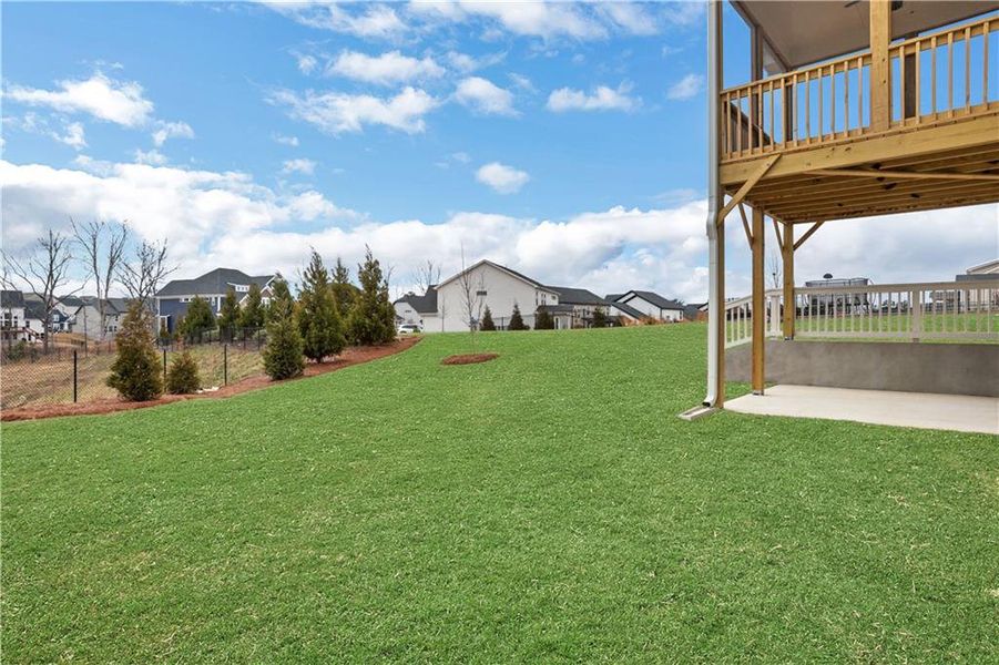 Exterior details and patio area of a home in Twin Lakes, Hoschton (Image 22). Exterior details and patio area of a home in Twin Lakes, Hoschton (Image 22).