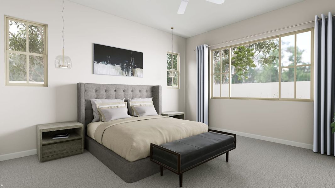 Representative furnished interior of a home built from the Calderwood Plan 4504 by Tri Pointe Homes in Waterston Central, Gilbert (Image 5).