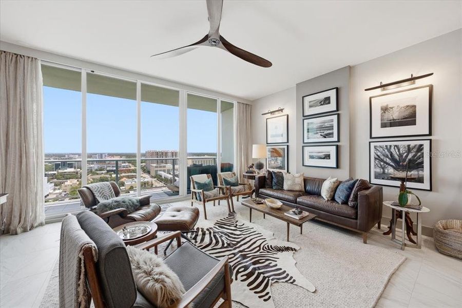 Furnished interior view inside a new home in , St. Petersburg (Image 35).