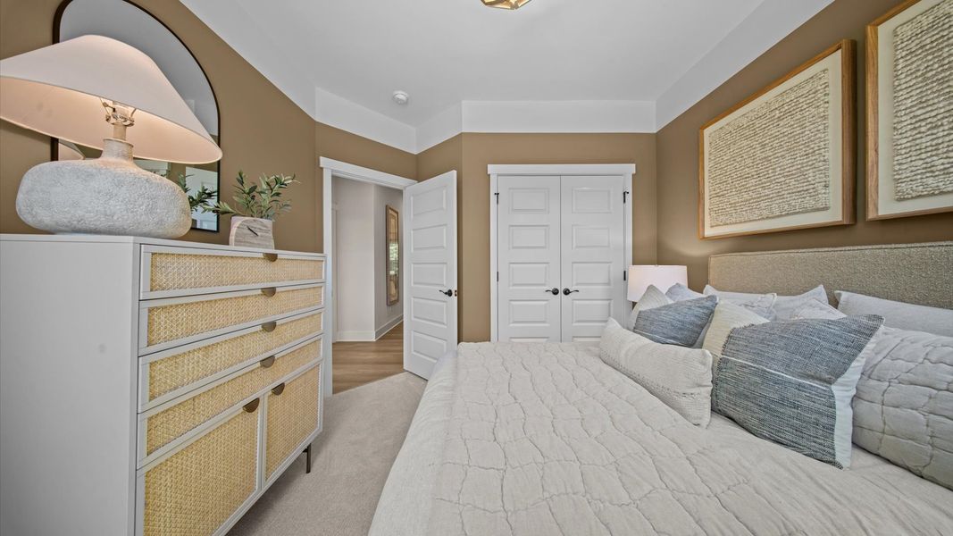 Representative furnished interior of a home built from the Harlow by DRB Homes in Bayberry, Raleigh (Image 40).