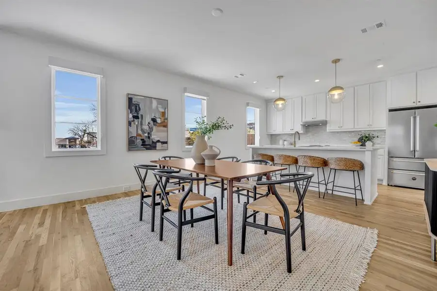 Furnished interior view inside a new home in , Dallas (Image 11).