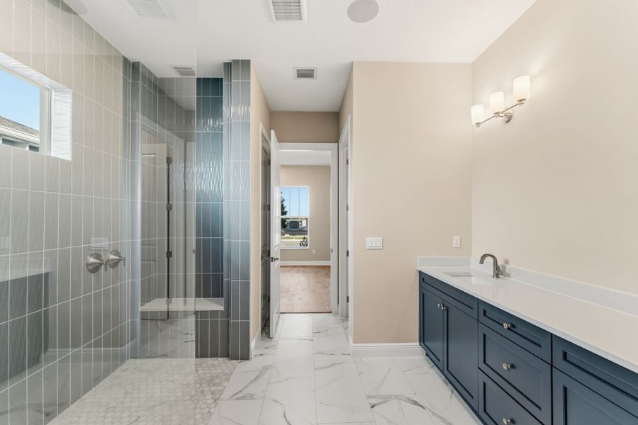Furnished interior view inside a new home in Newfield - Rosette Park, Palm City (Image 6).