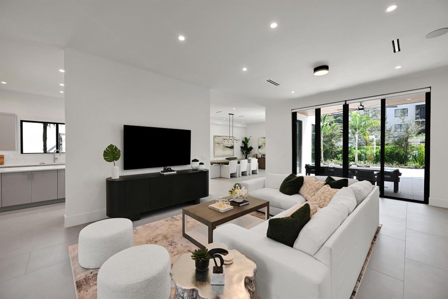 Furnished interior view inside a new home in , Delray Beach (Image 27).