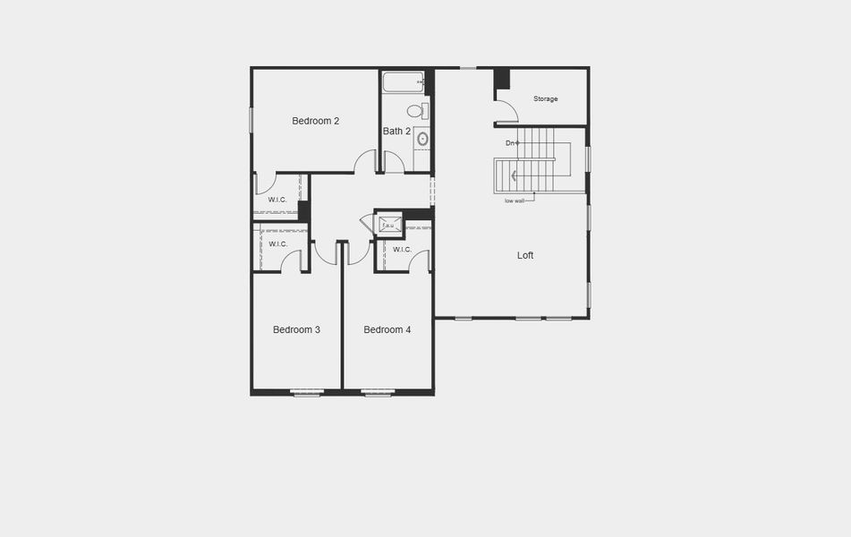 2D floor plan layout for the 2967 by KB Home in Brighton Preserve, Hockley, TX (Image 7). 2D floor plan layout for the 2967 by KB Home in Brighton Preserve, Hockley, TX (Image 7).